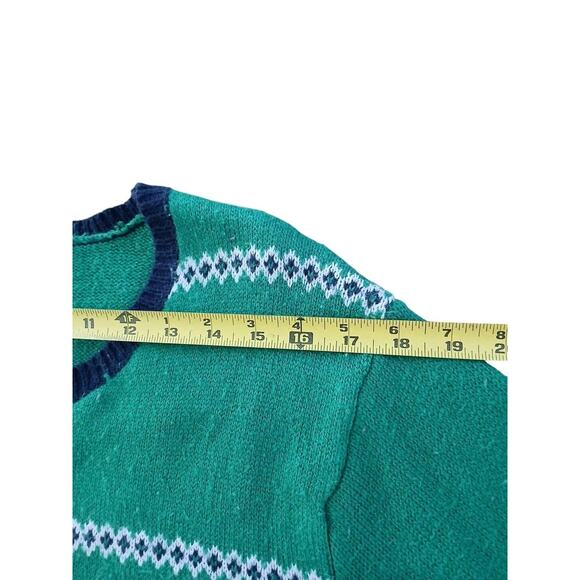 Ugly Unicorn Christmas Sweater Sz XXL Green Crazy Santa Sequins Fair Isle Whimsi - Picture 9 of 15